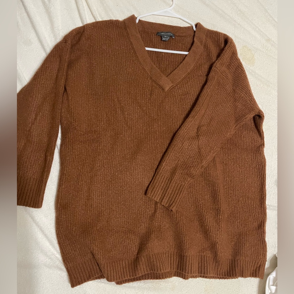 NWOT French Connection Oversized Brown Sweater Size Medium M